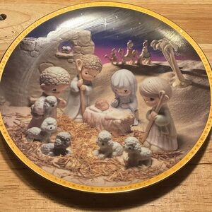 The First Annual Precious Moments Classic Nativity Plate